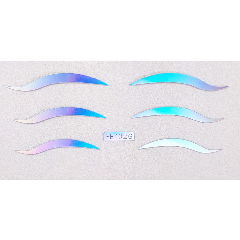 Водостойкая блестящая временная татуировка-наклейка, самоклеящаяся подводка для глаз, наклейка для вечеринки и фестиваля