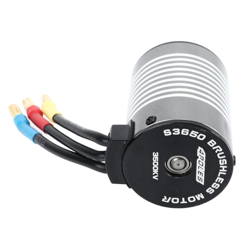 3650 Brushless Motor High Speed Large Torsion Waterproof 3500KV for 1 8 1 10 RC Car