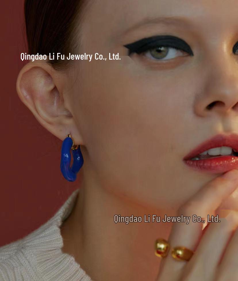 Лиза Стиль 2021 Модные Геометрические Круглые Серьги: Дизайн в стиле легкой роскоши