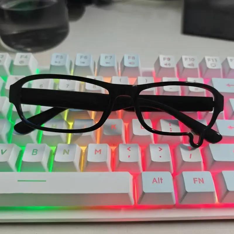 Мужская и женская оправа для косплей-очков 'капля', унисекс, маленькая квадратная оправа для очков без линз, популярный дизайн, аксессуары для очков