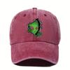 Alien Patterned Baseball Cap Adjustable for Men and Women, Ideal Choice for Outdoor Fashion, Playful Patterned Hat