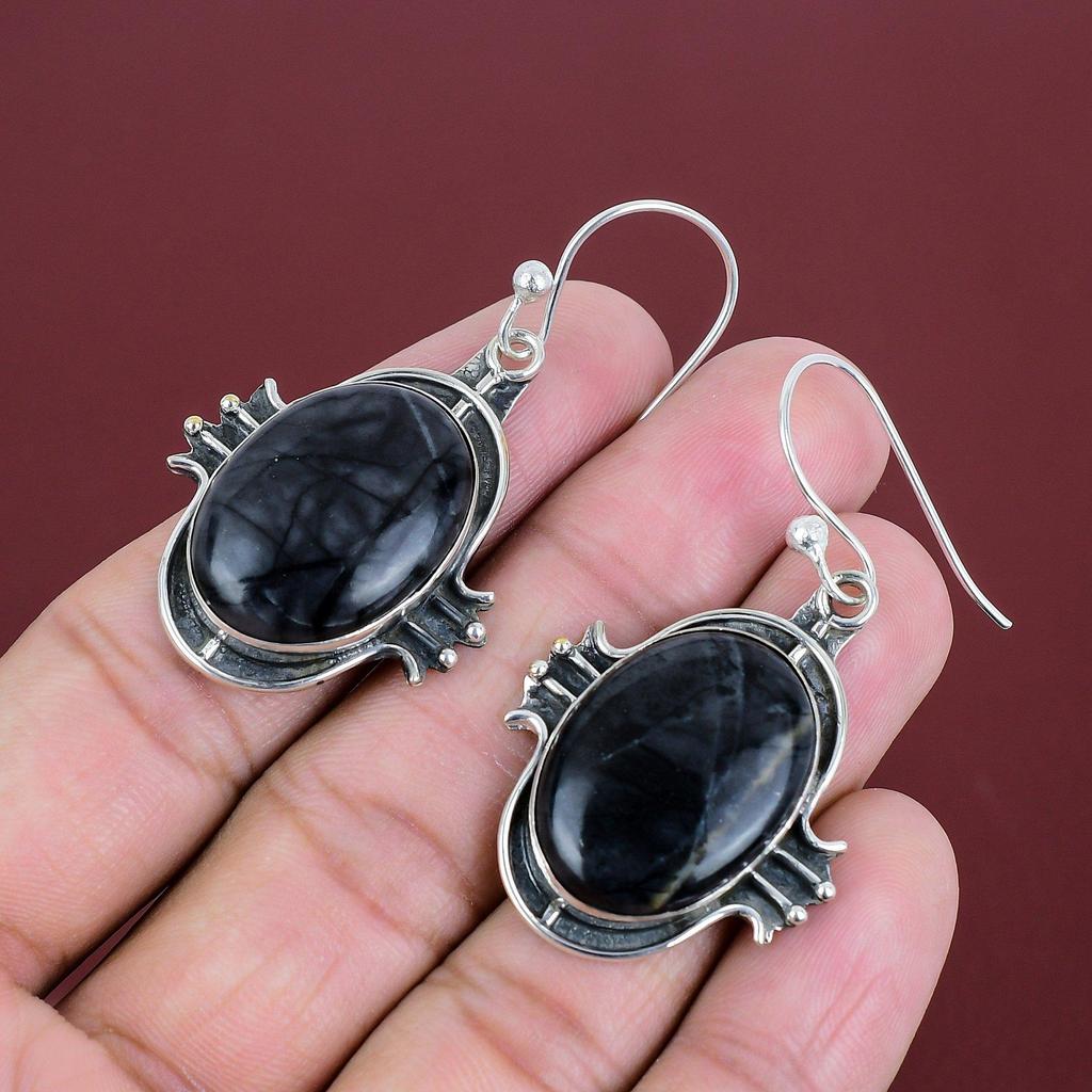 Picasso Jasper Earrings Very Pretty Gemstone Earrings Decent Jewelry 925 Sterling Silver Earring Handmade Earring Boho Jewelry Gifts For Mom
