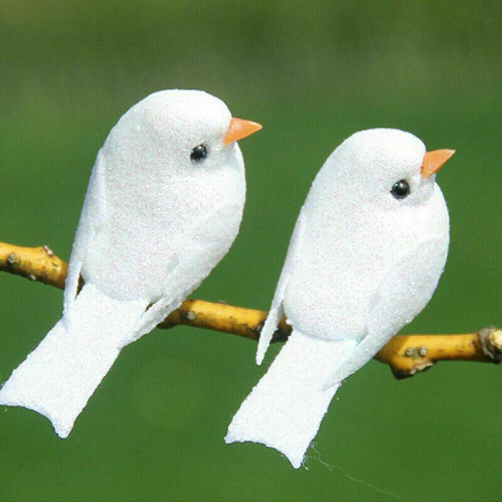 12шт мини-поддельные птицы искусственные птицы домашний декор рождественской елки