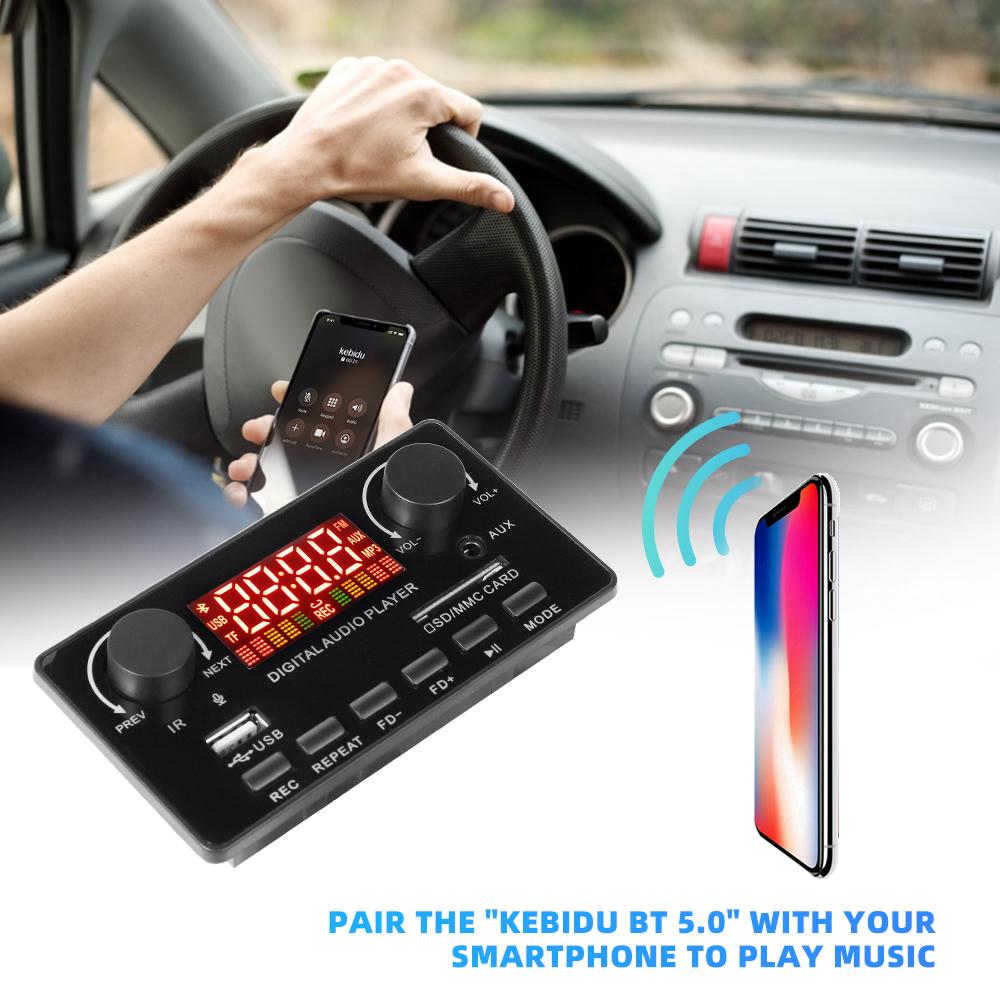 2*40 Вт MP3 WAV декодер плата Bluetooth 5.0 80 Вт усилитель поддержка USB TF FM радио Mp3 музыкальный плеер динамик громкой связи автомобильное аудио