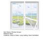 Набор для замены оконной сетки Защита от комаров Дизайн с крепежной лентой Легко установить Универсальный размер Сетка для окон своими руками с регулировкой
