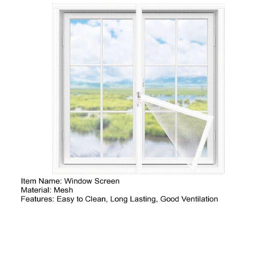 Набор для замены оконной сетки Защита от комаров Дизайн с крепежной лентой Легко установить Универсальный размер Сетка для окон своими руками с регулировкой