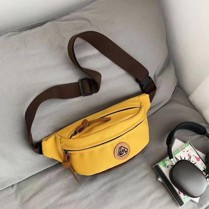Unisex Large Capacity Crossbody Chest Bag Casual Nylon Sling Bag Adjustable Waist Pack Travel Sports Shoulder Fanny Pack