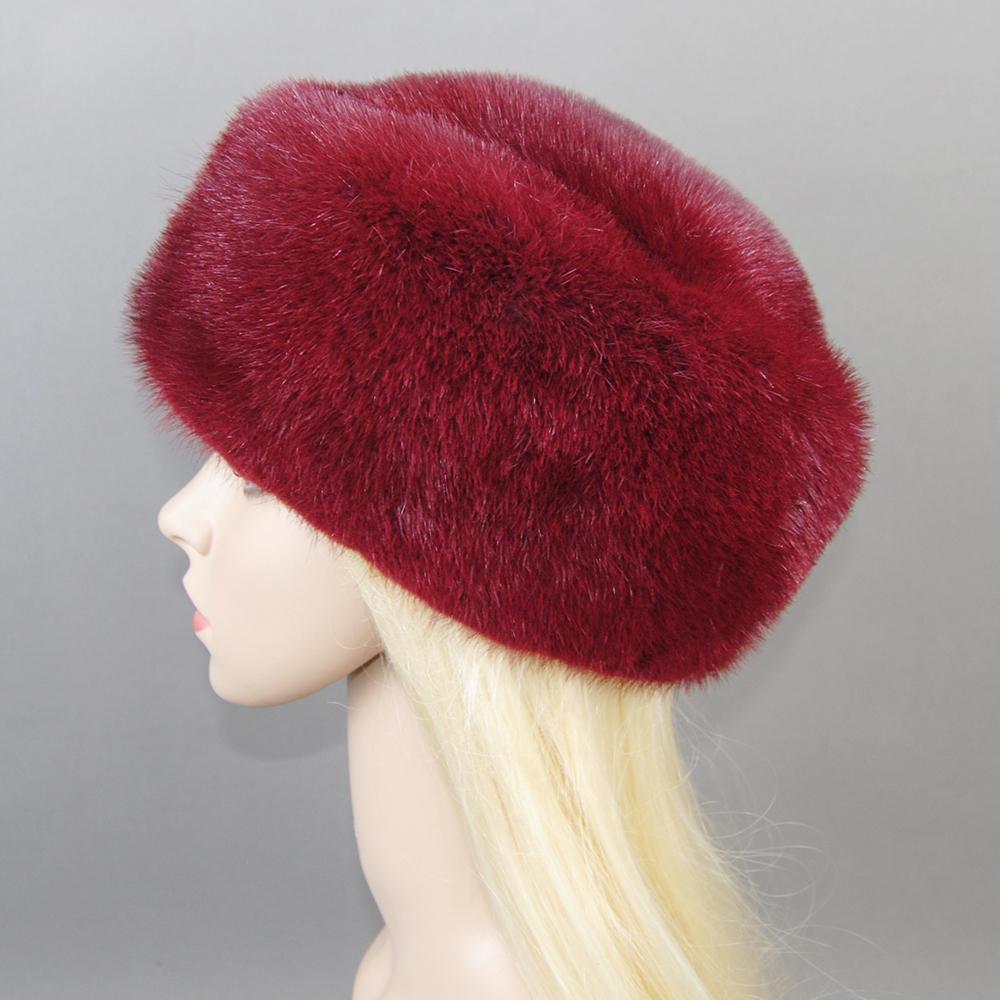 2023 женская зимняя элегантная европейская и американская модная женская шапка из натурального норкового меха, шапка из 100% натурального натурального меха норки