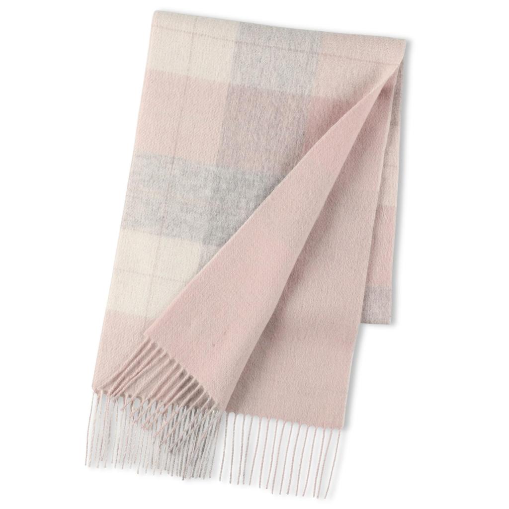 Двусторонний шарф Elensia Blend для мужчин и защита от УФ-лучей в клетку 30 x 186 Идея для подарка Шерсть/Кашемир Женщины, Стираемый, (Более 98%), Узор, см, 160г, Розовый,