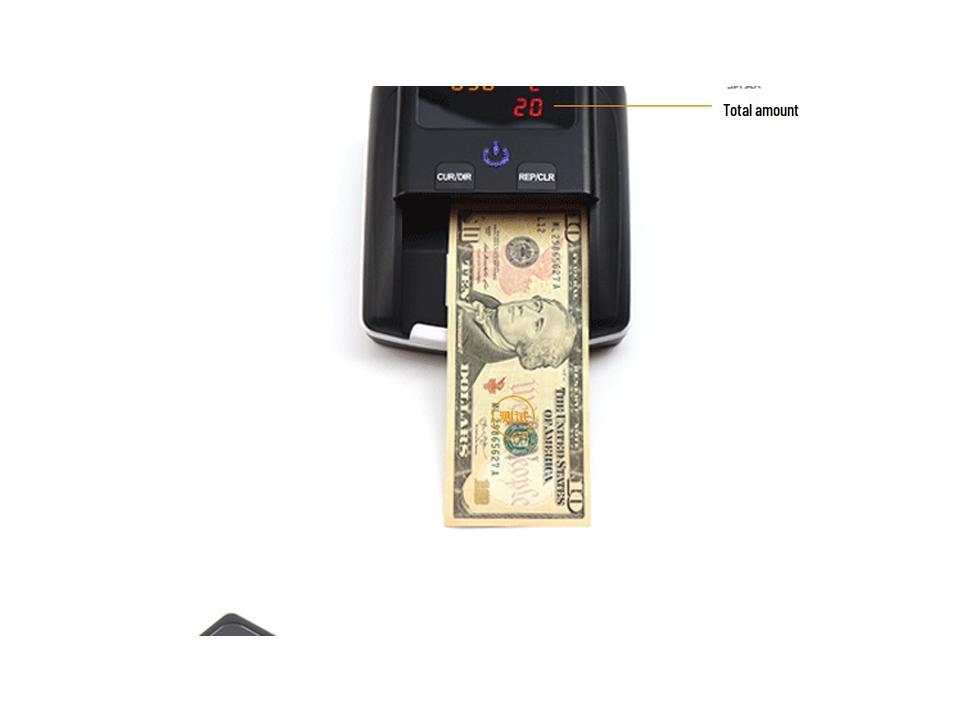 FJ305 LED Портативный детектор поддельных банкнот, Настраиваемый для Евро и Доллара США, Доступна опция работы от батарей