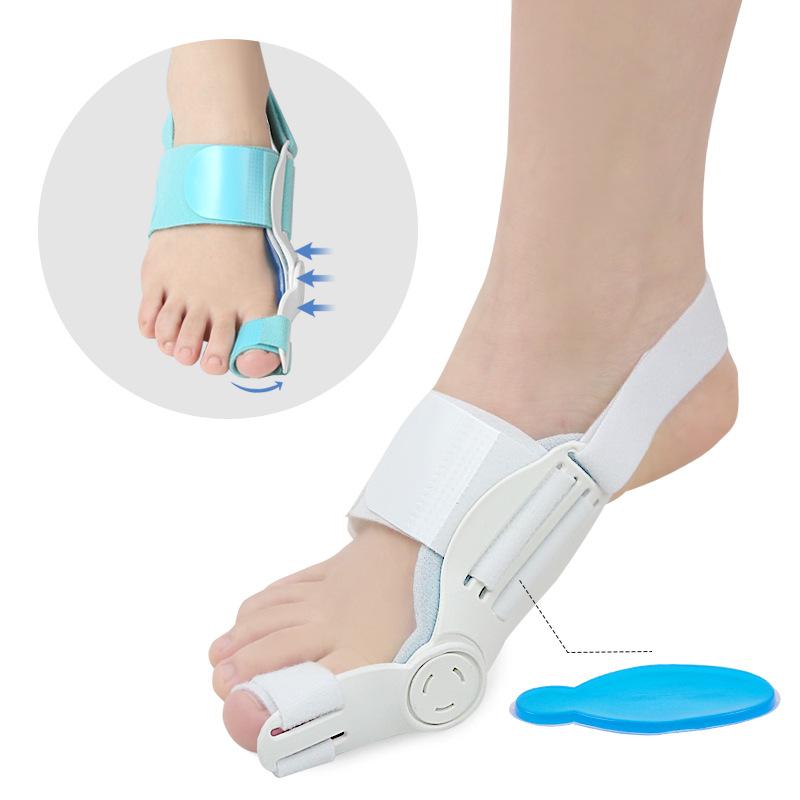 Пластина для коррекции Hallux Valgus Улучшенная Корректор большого пальца стопы Вальгусная деформация Монтаж Шина для большого пальца стопы День и Ночь Унисекс Синий