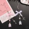 Stylish Butterfly Bag Charm Trendy Bowknot Keychain Phone Charm Keyrings Cool Keychain Acrylic Material for Party Daily