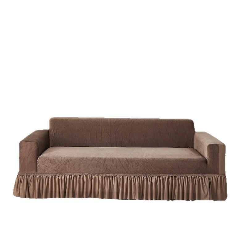 Autumn and Winter Plush Sofa Cover All in One Universal Skirt New Anti Cat Scratch High End All Inclusive Cover