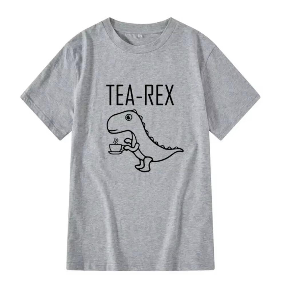 Summer Men T-shirt Top Quality 100% Cotton Tshirt Funny Dinosaur Design Printing Men Tshirt Cool Tshirts Male Tees Oversized