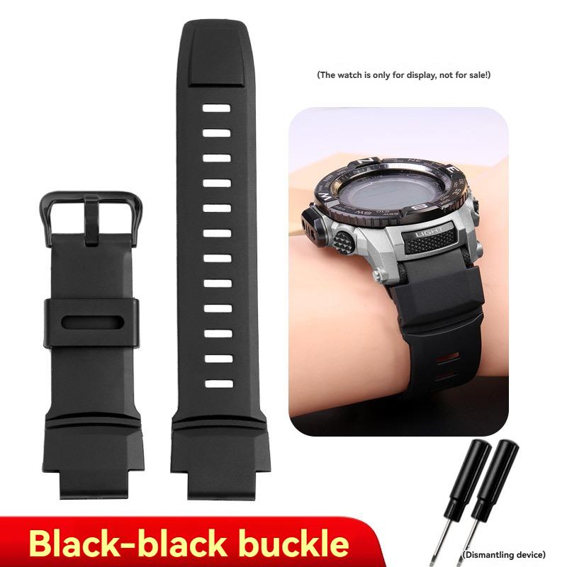 Для Casio PROTREK PRG-260/270/550/250 Силиконовый ремешок для часов PRW-3500/2500/5100 Специальный интерфейс резиновый ремешок Черный мужской Браслет