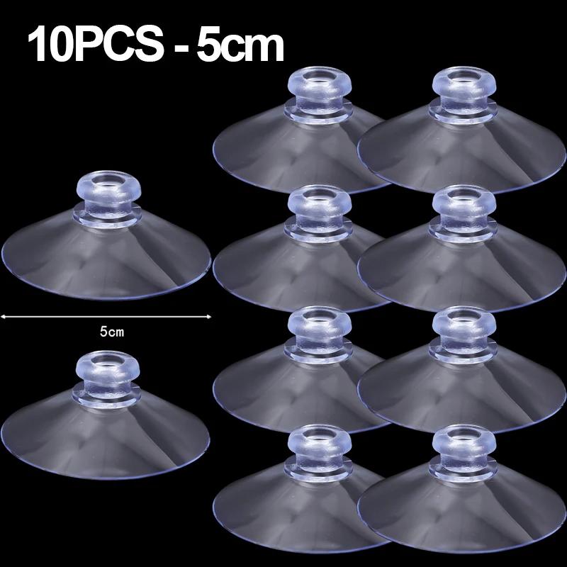 Mushroom Head Clear Suction Cups PVC Adhesive Sucker Holders Hanging Hooks Home Organizer Suction Pads Window Glass Table Decor