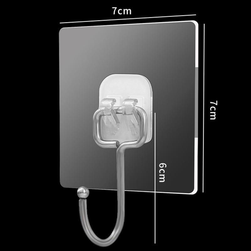 Простой, прочный, самоклеящийся крючок, наклейка, крючок, не требующий сверления, суперклеевой крючок, бытовой крючок для гвоздей, крючок для занавески, многофункциональный