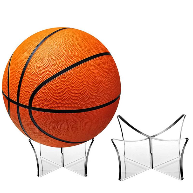 Transparent acrylic basketball hoop, ball holder base, ball display stand, placement bracket, display platform
