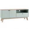 TV Stand Cabinet for Television up to 36 Inch, Modern TV Unit with 2 Doors, Entertainment Center with Adjustable Shelf