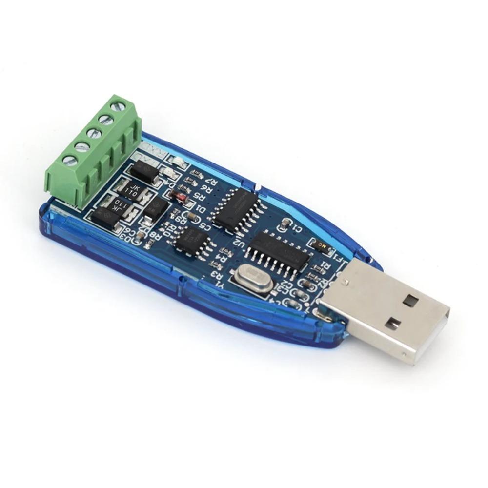 Industrial USB to RS485 RS232 Converter Upgrade Protection USB V2.0 Serial Download Cable for PLC Sensor Inverter Instrument