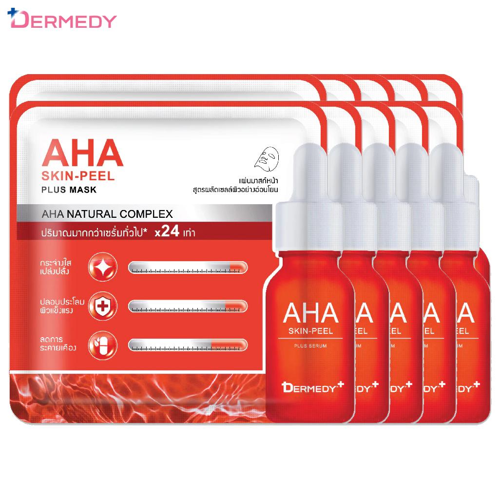 DERMEDY Plus Mask Set, Маска для лица, Тканевая маска, 25 г. x 5/10 шт. - Корейский уход за кожей