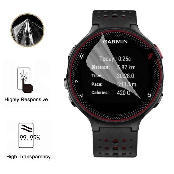 Protection écran pour Garmin Forerunner 225 [Pack 6] Film Plastique Protecteur Résistant Ultra Mince Phonillico