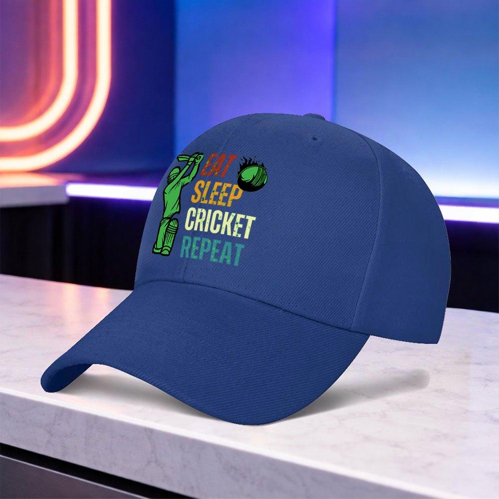 Printed Eat Cricket Cycle Easy Light Baseball Cap Lightweight Unisex Outdoor Sports Cap for Weddings Parties Festivals