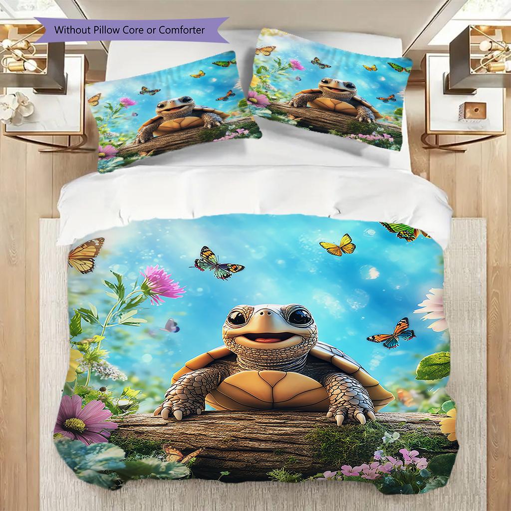 Комплект постельного белья с узором "черепаховый панцирь" Пододеяльник Наволочка Домашний Декор Подарок на День Рождения (1 пододеяльник + 2 наволочки, без наполнителя)