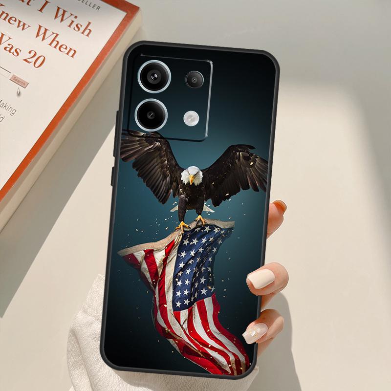 Американский флаг США Орел Чехол Для Xiaomi Redmi Note 14 10 11 12 13 15 Pro Plus Чехол Для Redmi 15 14C 10C 12C 13C 15C