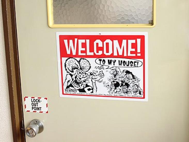 Rat Fink Message Board "Welcome" SP-RAF229-MON