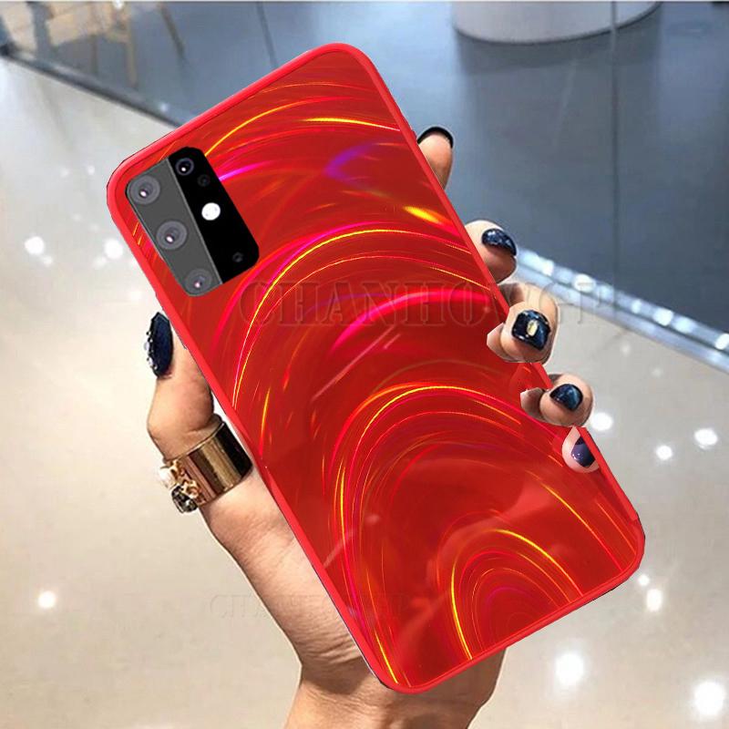 Для Samsung Galaxy A51 A71 чехол 3D радужный блеск мягкий чехол для Samsung A10 A20 A30 A50 A70 A10S A20S A30S A50S голографическая призма лазерный чехол для телефона