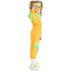 Ретро Диско Детский Желто-Зеленый Танцевальный Костюм - Слитный Спортивный Костюм