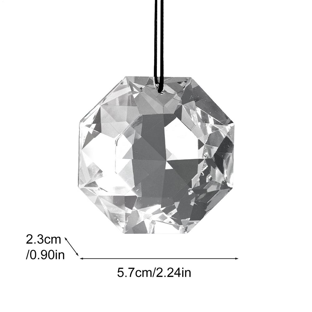 1 Pc Colorful Crystal Glass Prism Ball Suncatchers Pendant Home Garden Craft Decoration Valentine's Day Mother's Gift