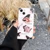 Ins Art Butterfly Square Phone Case Cartoon Cute Противоударная задняя крышка для Iphone 14 Pro Max Plus 13promax 11 12 Promax Shell