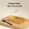 50pcs Half Moon Shape Egg-Yolk Puff Container Transparent Gift Package Box  Party Supplies