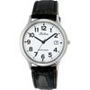 Men's D014-304 ( Watch Q&Q Day) Round Watch Black Analog
