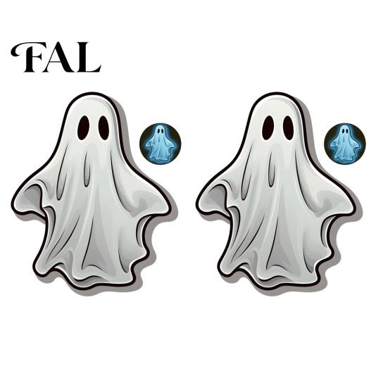 DIY Ghost Scene Wall Murals Luminous Stickers for Halloween Decoration, Glow in The Dark PVC Decals Indoor Outdoor Glass Door Windows And