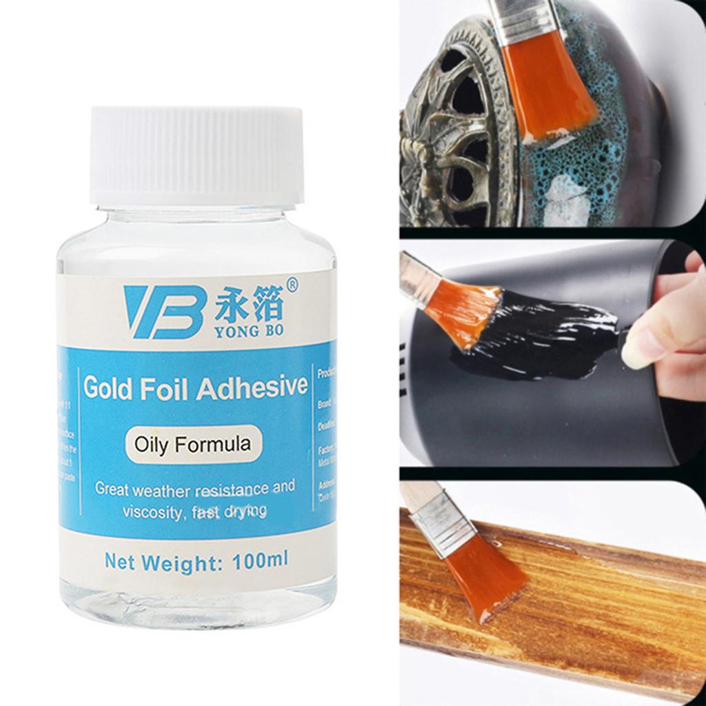 100 мл портативный клей для позолоты листы золотой фольги клей для позолоты для сусального золота ремесла бумага для украшения дома простота в использовании