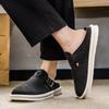 Men’s Sports Shoes Summer Backless Mules Casual Slippers Shoes Plus Size Sneakers for Students Sandals Over Sized 39-47