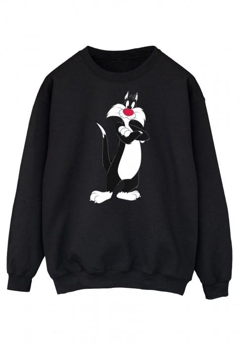 Looney Tunes Мужская толстовка со скрещенными руками Sylvester