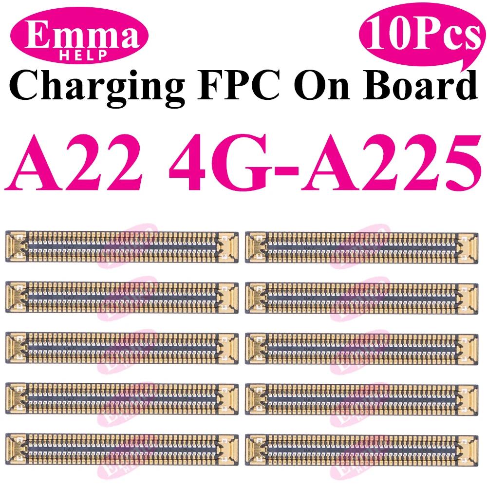 10 шт. USB-зарядное устройство Порт зарядки FPC-коннектор Для Samsung Galaxy A12 A22 A32 A52 A72 A02 A03 A13 A23 A33 A53 A73 Штекер на плате