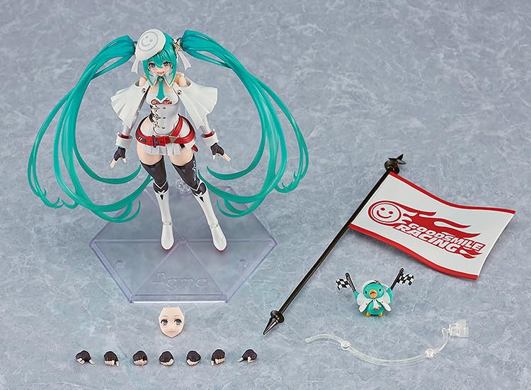 Figma Hatsune Miku GT Project Racing Miku пластиковая окрашенная подвижная фигурка 2023ver. Немасштабируемый