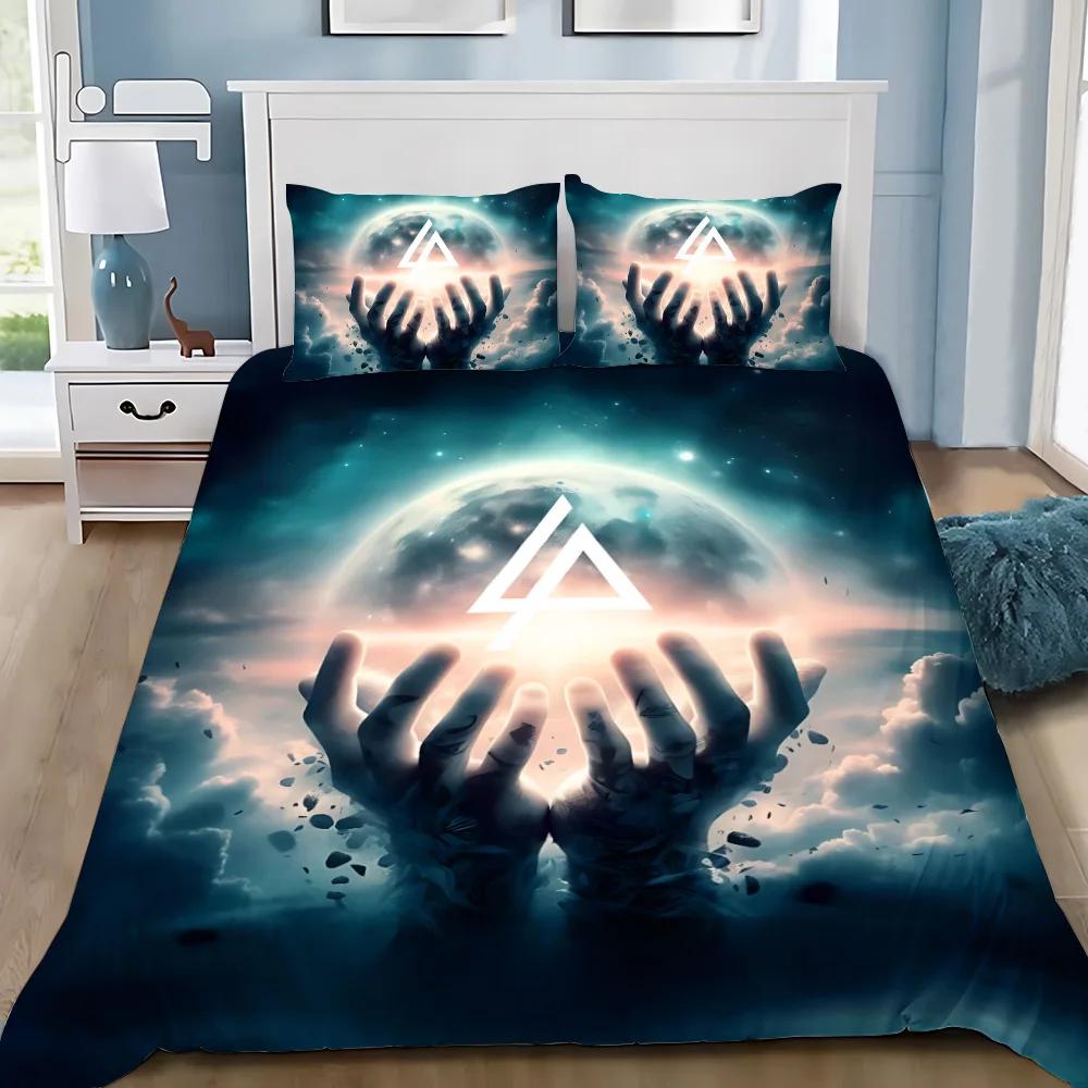 Duvet Cover Pillowcase Bedding Set Rock band Linkin P-Park Adult Boy Girl Bedroom Decoration Children Single Double Large Size