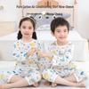 Kids' Cotton Pajamas: Summer Nine-Sleeve Set for Boys and Girls