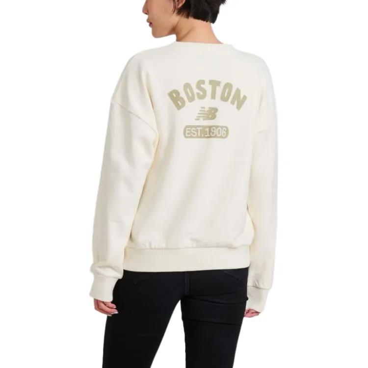 New Balance Sweatshirt Women's White (Unisex) Sweatshirts AWT33317 CIC