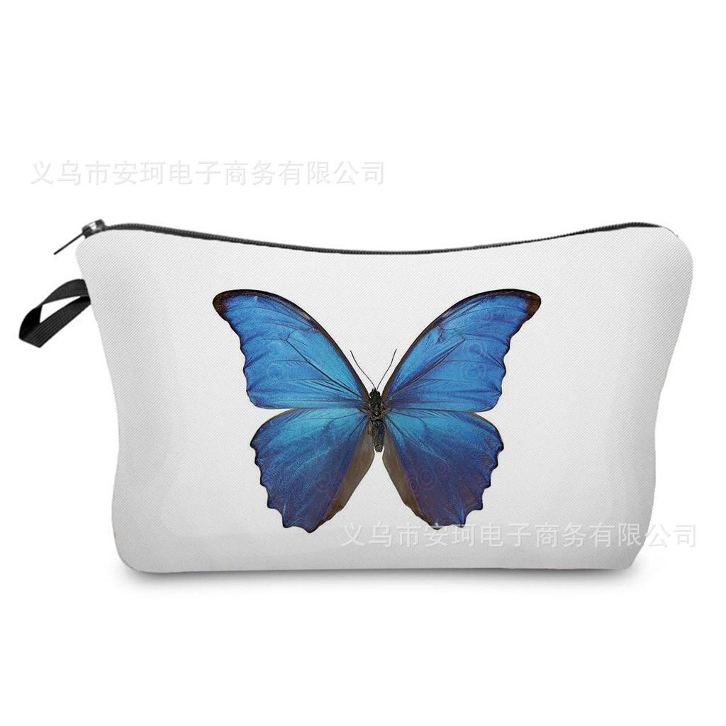 Женская косметичка с цветочным принтом Органайзер для туалетных принадлежностей Дорожный чехол для хранения 6662