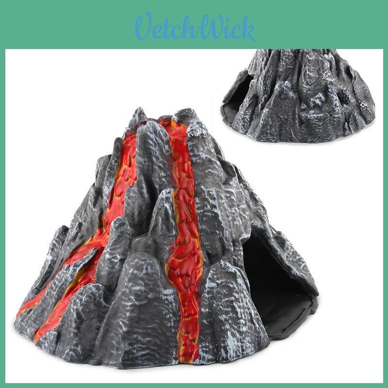 Dinosaur World Scene Model With Smoke And Fire Effect For Educational Display