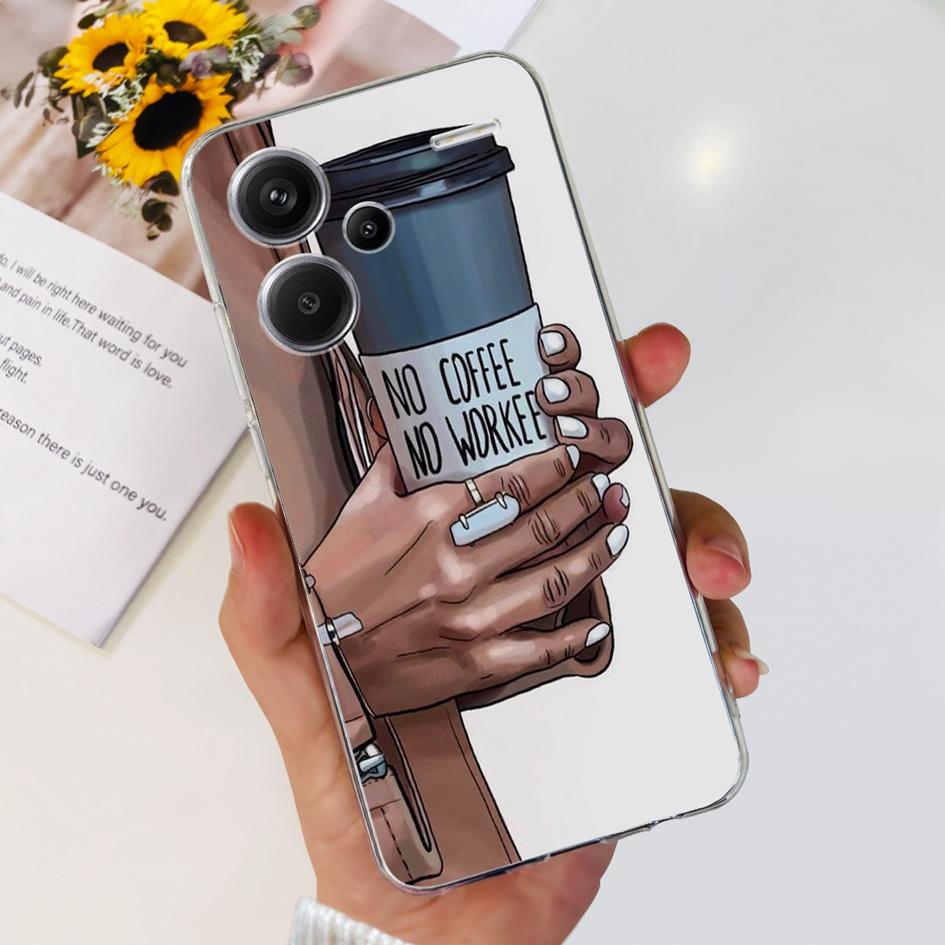 For Xiaomi Redmi Note 13 5G Case Luxury Marble Transparent Phone Cover For Redmi Note 13 Pro Plus Funda on Note 13 Pro 5G Bumper