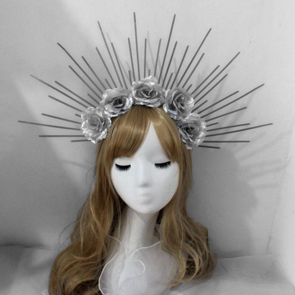 Vintage Handmade Gothic Lolita Tiara Sun Goddess Headwear Wedding Headpiece DIY Crown Material Kits