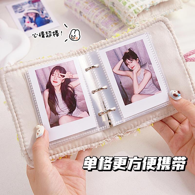 Fashionable Mini Card Album Single Grid 3-inch Photocard Binder Kpop Idol Photo Collect Book Kpop Girl Gift